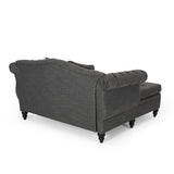 Christopher Knight Home® - Noble House - Wellston Contemporary Tufted Double Chaise Lounge with Accent Pillows