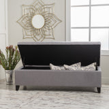 Christopher Knight Home® - Noble House - Gable Light Gray Fabric Storage Ottoman