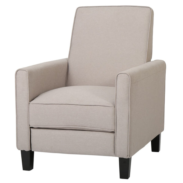 English Elm Recliner Pushback Accent Chair Floral Fabric Upholstered for Living Room Comfort 52422.00FWET
