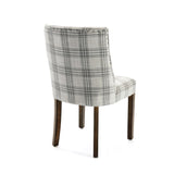 Christopher Knight Home® - Noble House - Harman Contemporary Upholstered Plaid Dining Chairs - Set of 2