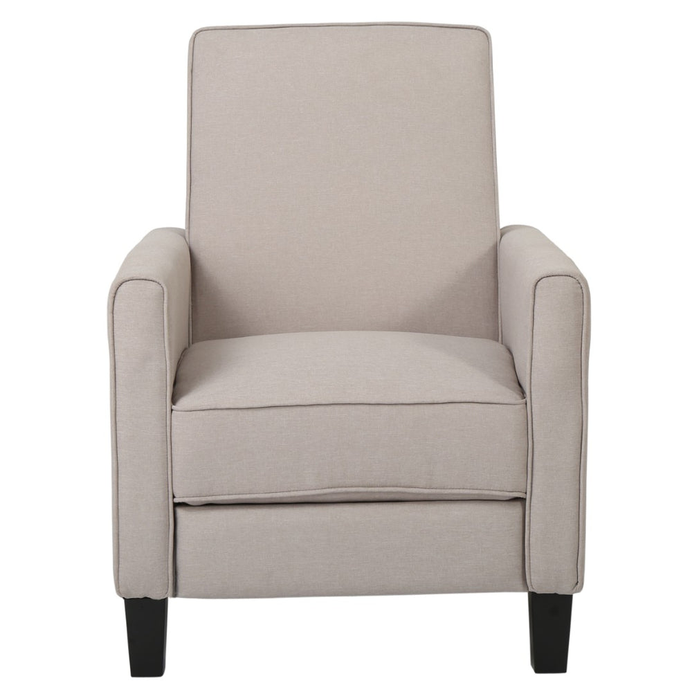 English Elm Recliner Pushback Accent Chair Floral Fabric Upholstered for Living Room Comfort 52422.00FWET