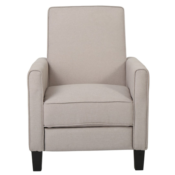 English Elm Recliner Pushback Accent Chair Floral Fabric Upholstered for Living Room Comfort 52422.00FWET