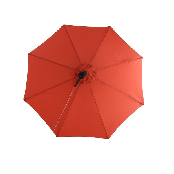 English Elm 10ft Solar Led Cantilever Offset Patio Umbrella with 40 Lights Outdoor Shade Orange W640140291