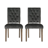 Christopher Knight Home® - Noble House - Kessler Contemporary Velvet Tufted Dining Chairs (Set of 2)