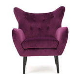 Christopher Knight Home® - Noble House - Seigfried Fuchsia velvet Arm Chair