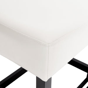 English Elm Zuma Backless Bonded Leather Counter Stools Set of Two for Kitchen Islands 74492.00IVR