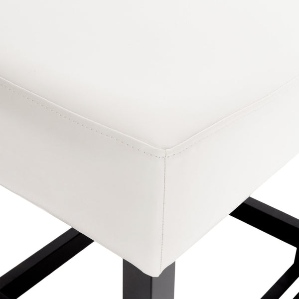 English Elm Zuma Backless Bonded Leather Counter Stools Set of Two for Kitchen Islands 74492.00IVR