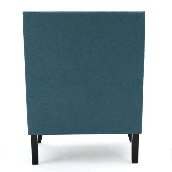English Elm Christopher Knight Home® - CLUB Chair with Plush Padded Seat and Birch Legs, Upholstered Fabric Accent Chair for Living Room Comfort Teal 30.65 L x 29.75 W x 28.75 H 60165.00DTE