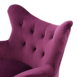 Christopher Knight Home® - Noble House - Seigfried Fuchsia velvet Arm Chair