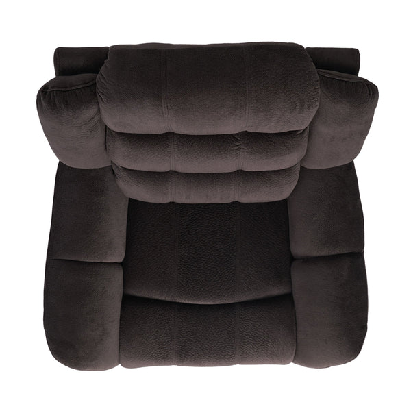 English Elm Christopher Knight Home® - Classic Glider Recliner with Luxurious PU Upholstery, Spacious Seat, Durable Frame, Ultimate Comfort Brown 57412.00F