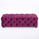 Christopher Knight Home® - Noble House - Piper Modern Glam Tufted Velvet Ottoman Bench