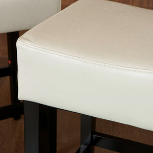 English Elm Zuma Backless Bonded Leather Counter Stools Set of Two for Kitchen Islands 74492.00IVR