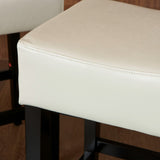 Christopher Knight Home® - Noble House - Lopez Backless Ivory Leather Counterstools - Set of 2