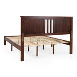 Christopher Knight Home® - Noble House - Norland Modern Farmhouse Acacia Wood Queen Bed Platform