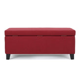 Christopher Knight Home® - Noble House - Breanna Contemporary Fabric Upholstered Storage Ottoman