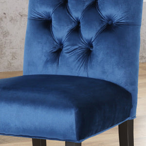 English Elm Harriet Tufted Crown Back Upholstered Dining Chairs Set of Two Formal Elegance 52322.00NVLT