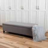 Christopher Knight Home® - Noble House - Gable Light Gray Fabric Storage Ottoman