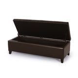 Christopher Knight Home® - Noble House - York Bonded Leather Storage Ottoman Bench