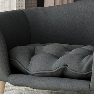 English Elm Christopher Knight Home® - DOG Plush Small Dog Bed 30.25"x21.75" Modern Solid Dark Gray Polyester Cozy Spot-Treat Fabric Comfort Pillows Included N779P179977G