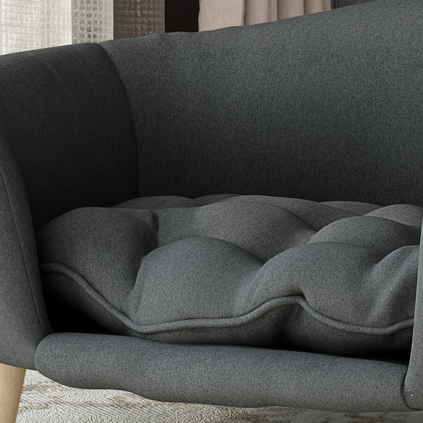 English Elm Christopher Knight Home® - DOG Plush Small Dog Bed 30.25"x21.75" Modern Solid Dark Gray Polyester Cozy Spot-Treat Fabric Comfort Pillows Included N779P179977G