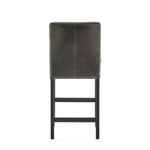 English Elm Christopher Knight Home® - Set of 2 26" Portman Bonded Leather Counter Height Barstool Brown — Stylish, Durable Seating Solution 73724.00