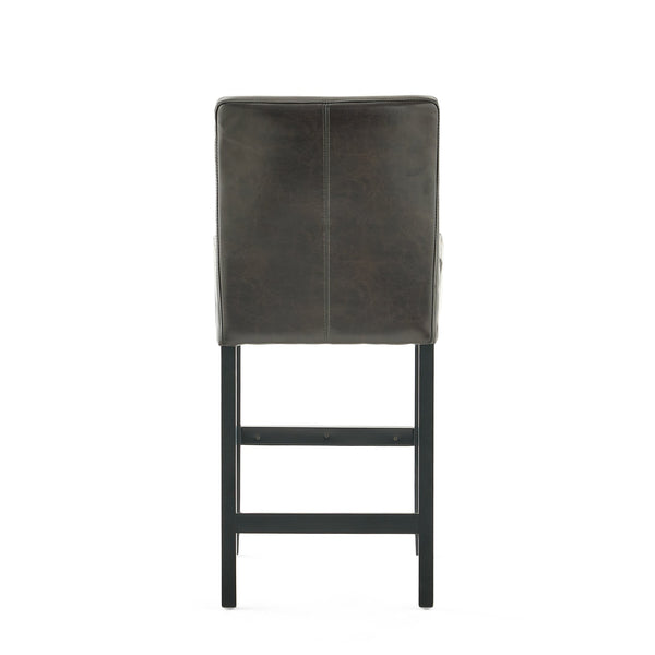 English Elm Christopher Knight Home® - Set of 2 26" Portman Bonded Leather Counter Height Barstool Brown — Stylish, Durable Seating Solution 73724.00