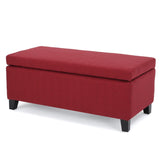 Christopher Knight Home® - Noble House - Breanna Contemporary Fabric Upholstered Storage Ottoman