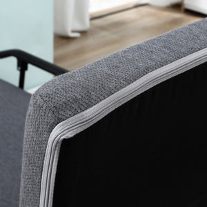 English Elm Rollaway Folding Guest Bed with 3.25" Foam Mattress, Adjustable Backrest, Steel Frame on Wheels W2225142645