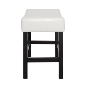 English Elm Zuma Backless Bonded Leather Counter Stools Set of Two for Kitchen Islands 74492.00IVR