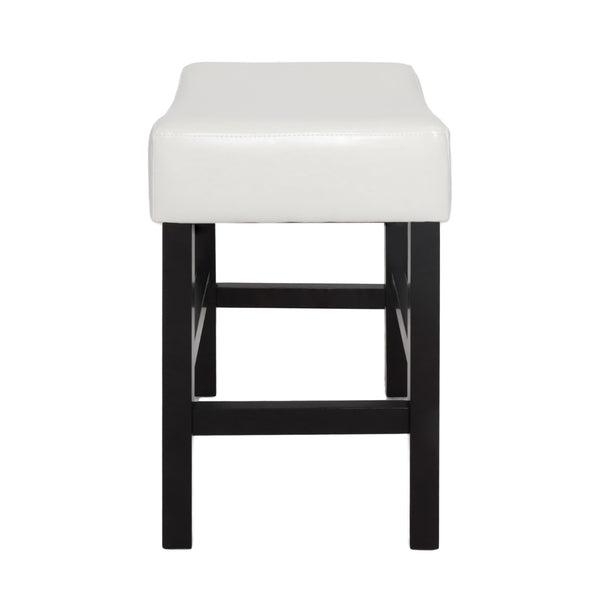 English Elm Zuma Backless Bonded Leather Counter Stools Set of Two for Kitchen Islands 74492.00IVR