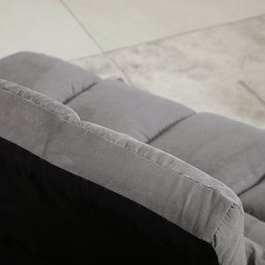 English Elm Convertible Floor Sofa Chair - Versatile Folding Couch Bed With 2 Pillows, Adjustable For Comfort W2225142648