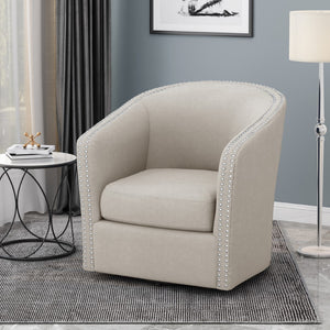 Christopher Knight Home® - Noble House - Maya Contemporary Fabric Swivel Chair