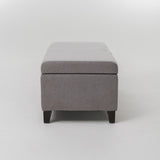 Christopher Knight Home® - Noble House - Gable Light Gray Fabric Storage Ottoman