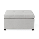 Christopher Knight Home® - Noble House - Carlsbad Fabric Storage Ottoman