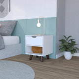 English Elm Nightstand Carleen, Bedroom, White