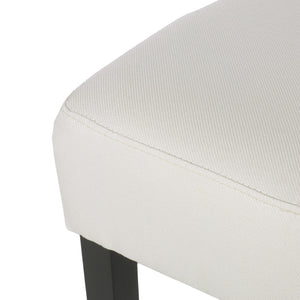 English Elm Christopher Knight Home® - Set Transitional 2-Piece Backless Fabric Counter Height Barstools with 26.75" Seat Height, Durable Upholstery and Sturdy Frame Beige 74492.00FBGE
