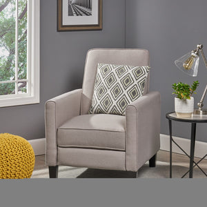 English Elm Recliner Pushback Accent Chair Floral Fabric Upholstered for Living Room Comfort 52422.00FWET