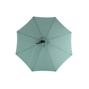 English Elm 10ft Solar Led Cantilever Offset Patio Umbrella with 40 Lights Outdoor Shade Light Green W640140293