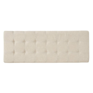 English Elm Storage Ottoman Bench with Button Tufted Waffle Lid for Bedroom or Living Room 68087.00DBGELNN