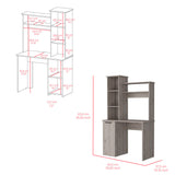 English Elm Computer Desk Dumas, Office, Light Gray