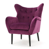 Christopher Knight Home® - Noble House - Seigfried Fuchsia velvet Arm Chair