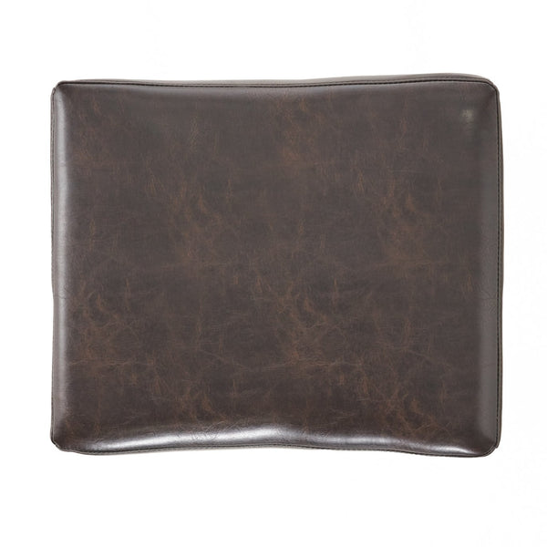 English Elm Christopher Knight Home® - [ OLD HM: 74511.00] 30" Bonded Leather Backless Bar Stool Set of 2, Brown — Slim Space-Saving Design, Rubberwood Legs WF530928BRN