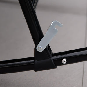 English Elm 3 Piece Outdoor Patio Furniture Set - Red Folding Bistro with Padded Rocking Chairs & Tempered Glass Table, Portable Comfort for Porch, Camping, Balcony W2225142471