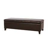 Christopher Knight Home® - Noble House - York Bonded Leather Storage Ottoman Bench