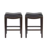 Christopher Knight Home® - Noble House - Avondale Contemporary Studded Fabric Counter Stool (Set of 2)