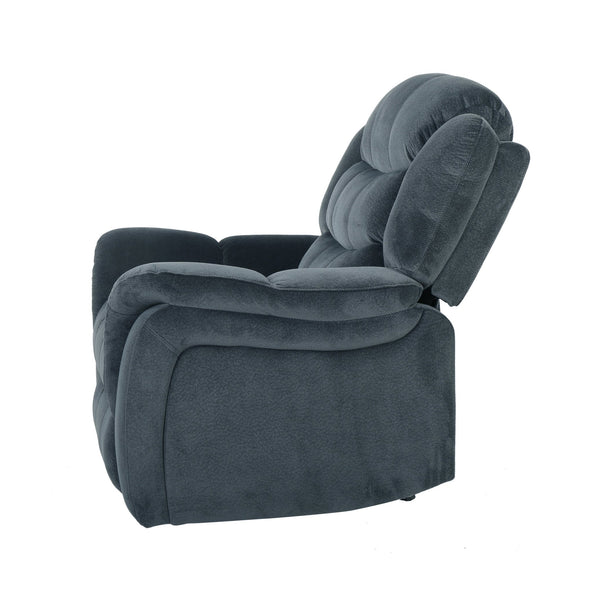 English Elm Christopher Knight Home® - Classic Glider Recliner with Luxurious PU Upholstery, Spacious Seat, Durable Frame, Ultimate Comfort Steel Gray 57412.00FSTL
