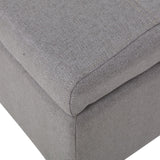 Christopher Knight Home® - Noble House - Harper Light Grey Fabric Storage Ottoman