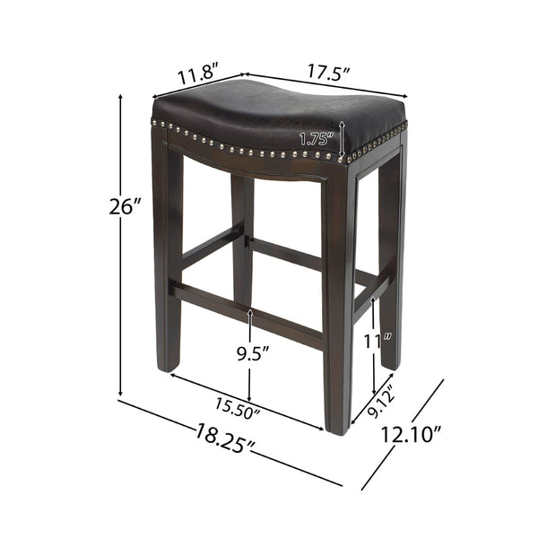 English Elm Tiffin Woven Cane Foldable Outdoor Counter Stools Acacia Wood Bistro Set of 2 67703.00FBLK