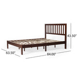 Christopher Knight Home® - Noble House - Norgate Modern Farmhouse Acacia Wood Queen Bed Platform