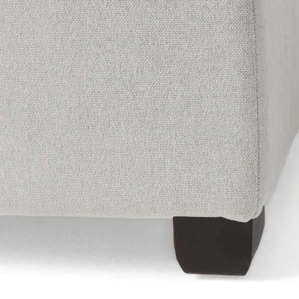 English Elm Carlsbad Tufted Waffle Lid Square Ottoman with Birch Legs for Living Room Storage 73426.00FLGY